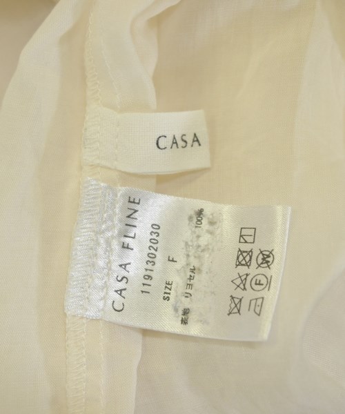 CASA FLINE（カーサフライン）ブラウス 白 サイズ:F レディース/2200709714088
