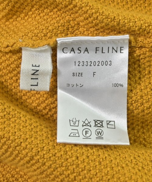 CASA FLINE（カーサフライン）ニット・セーター 黄 サイズ:F レディース/2200707082042