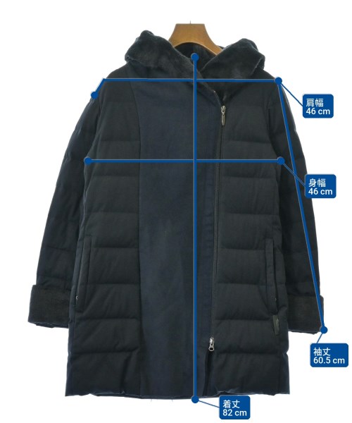 YOSOOU（ヨソオウ）ダウンコート 紺 サイズ:2(M位) レディース/2200623501016