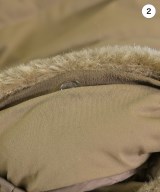 YOSOOU（ヨソオウ）ダウンコート 茶 サイズ:3(L位) レディース/2200711249011