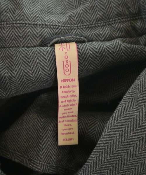 YOSOOU（ヨソオウ）カジュアルジャケット グレー サイズ:5(XXL位) メンズ/2200665442070