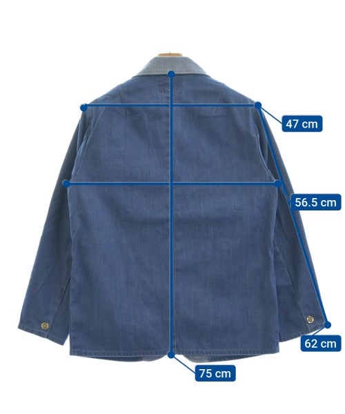 WESTOVERALLS（ウエストオーバーオールズ）カジュアルジャケット 青 サイズ:A/TYPE(S位) メンズ/2200460871020