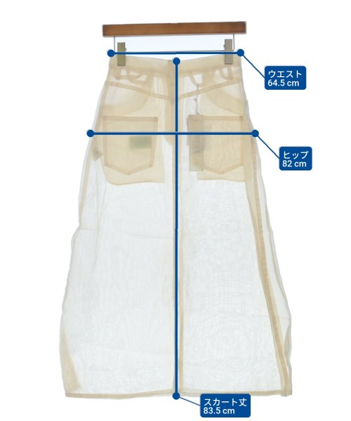 WESTOVERALLS（ウエストオーバーオールズ）ロング・マキシ丈スカート ベージュ サイズ:-(S位) レディース/2200631177050