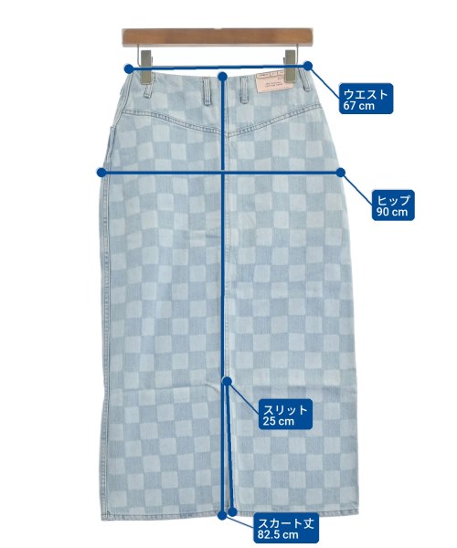 WESTOVERALLS（ウエストオーバーオールズ）ロング・マキシ丈スカート 紺 サイズ:S レディース/2200631184515