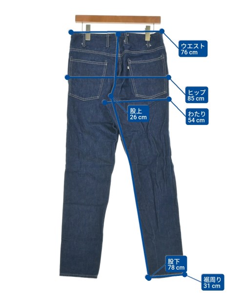 WESTOVERALLS（ウエストオーバーオールズ）デニムパンツ 紺 サイズ:31(M位) メンズ/2200633988043