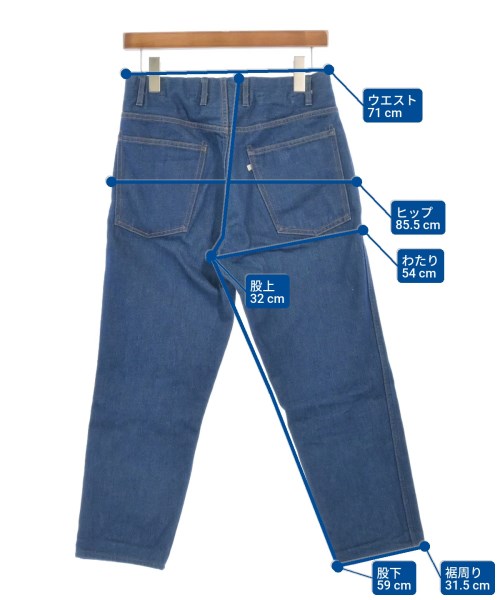 WESTOVERALLS（ウエストオーバーオールズ）デニムパンツ 青 サイズ:28(L位) レディース/2200619429119