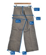 WESTOVERALLS（ウエストオーバーオールズ）デニムパンツ 茶 サイズ:27(M位) レディース/2200672064074