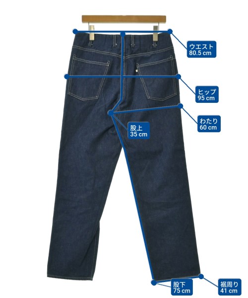 WESTOVERALLS（ウエストオーバーオールズ）デニムパンツ 青 サイズ:32(L位) メンズ/2200658063046