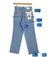 WESTOVERALLS（ウエストオーバーオールズ）デニムパンツ 青 サイズ:26(M位) レディース/2200711712195