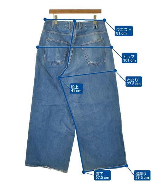 WESTOVERALLS（ウエストオーバーオールズ）デニムパンツ 青 サイズ:F メンズ/2200703615015