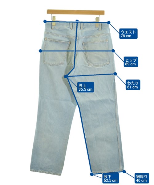 WESTOVERALLS（ウエストオーバーオールズ）デニムパンツ 青 サイズ:-(M位) メンズ/2200664760199