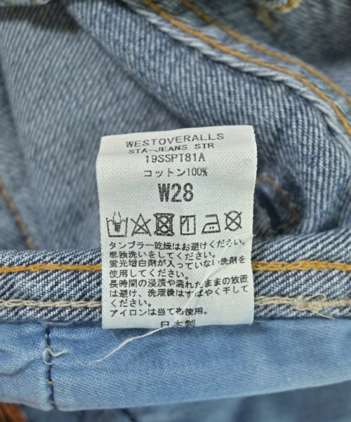 WESTOVERALLS（ウエストオーバーオールズ）デニムパンツ 青 サイズ:28(L位) レディース/2200720160178