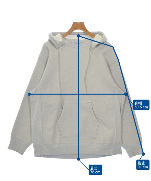 blurhms（ブラームス）パーカー グレー サイズ:4(XL位) メンズ/2200642994028