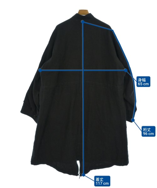 blurhms（ブラームス）モッズコート 黒 サイズ:3(L位) メンズ/2200631284017