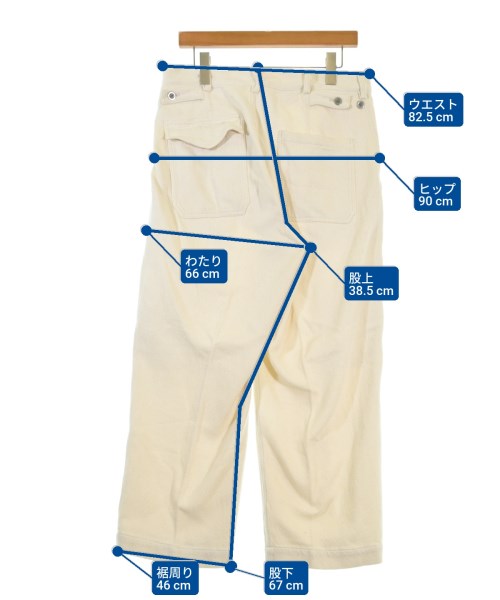 blurhms（ブラームス）チノパン 白 サイズ:4(XL位) メンズ/2200663357390