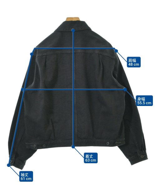 blurhms（ブラームス）デニムジャケット 黒 サイズ:3(L位) メンズ/2200677693019