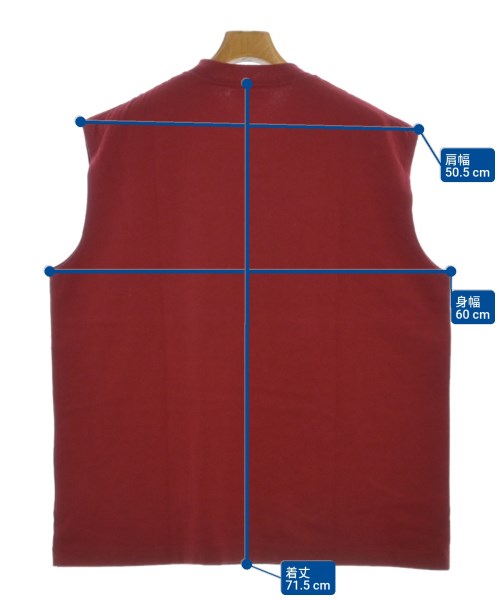 blurhms（ブラームス）Tシャツ・カットソー 赤 サイズ:2(M位) メンズ/2200663077274