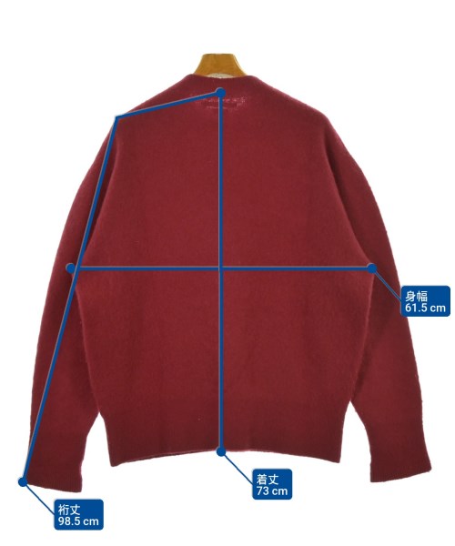 blurhms（ブラームス）ニット・セーター 赤 サイズ:3(L位) メンズ/2200664743055