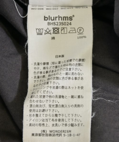 blurhms（ブラームス）カジュアルシャツ 黒 サイズ:3(L位) メンズ/2200721921037