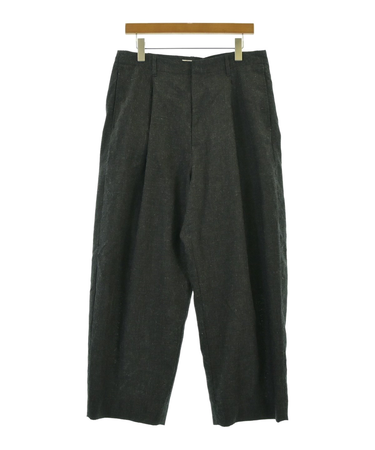 blurhms パンツ 黒 2 スラックス blurhms / SILK WOOL COTTON TWO-TUCK