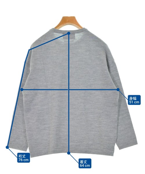 Vincent et Mireille（バンソンミレイユ）ニット・セーター グレー サイズ:40(M位) メンズ/2200665287077