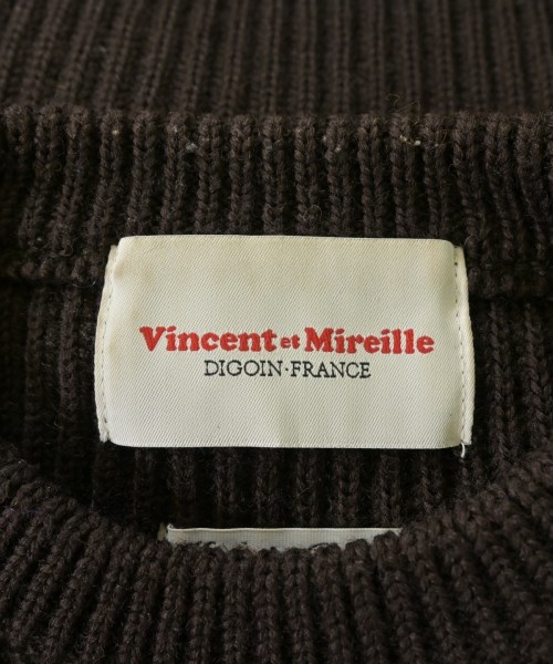 Vincent et Mireille（バンソンミレイユ）ニット・セーター 茶 サイズ:34(XS位) レディース/2200638506051