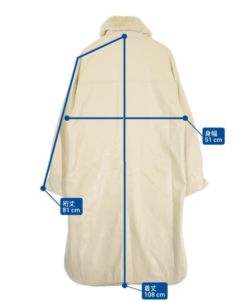 jakke（ジャッキー）ステンカラーコート 白 サイズ:36(S位) レディース/2200644761437