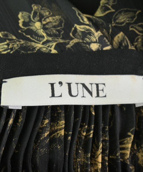 L'UNE（リュンヌ）ブラウス 黒 サイズ:F レディース/2200627337062