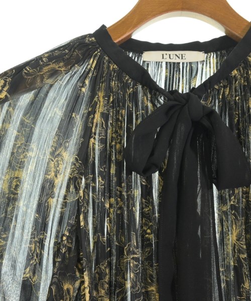 L'UNE（リュンヌ）ブラウス 黒 サイズ:F レディース/2200627337062