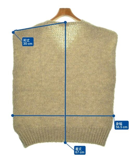 TRICOTS JEANMARC（トリコジャンマルク）ベスト ベージュ サイズ:F レディース/2200678243015