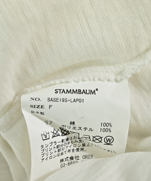 STAMMBAUM（シュタンバウム）Tシャツ・カットソー 白 サイズ:F レディース/2200737463057