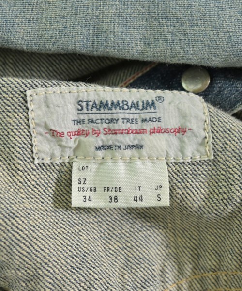 STAMMBAUM（シュタンバウム）デニムジャケット 青 サイズ:S レディース/2200687449040
