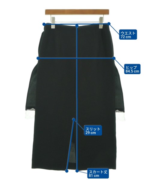 AKIKOAOKI（アキコアオキ）ロング・マキシ丈スカート 黒 サイズ:38(M位) レディース/2200641791079