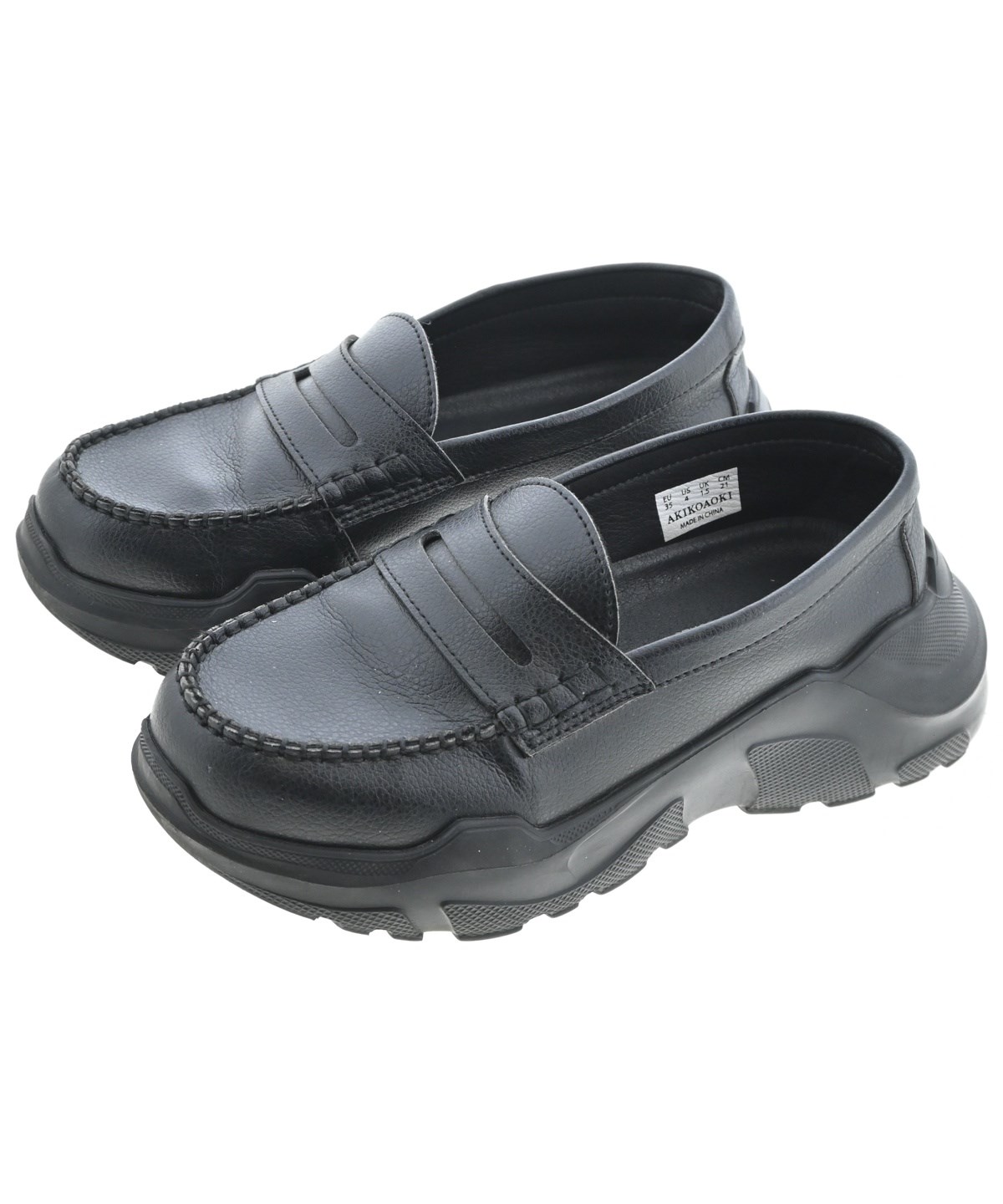 AKIKOAOKI◇ドレスシューズ/35/BLK/レザー AKIKOAOKI(アキコアオキ 