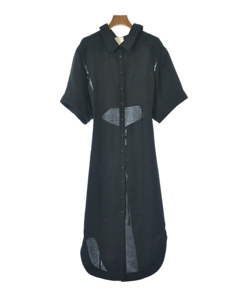 AKIKOAOKI(アキコアオキ)シャツワンピース 黒 サイズ:F/2200660487137