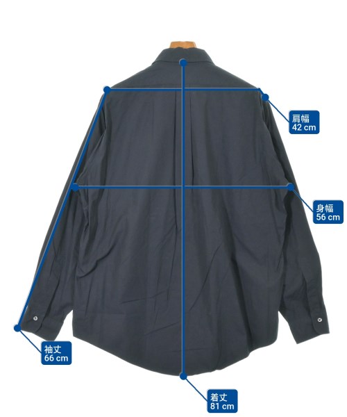 LE（エルイー）カジュアルシャツ 黒 サイズ:2(M位) メンズ/2200616209042