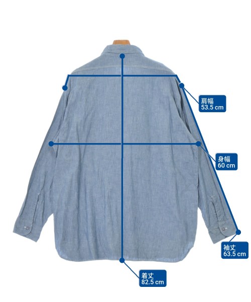 LE（エルイー）カジュアルシャツ 青 サイズ:2(M位) メンズ/2200671497279