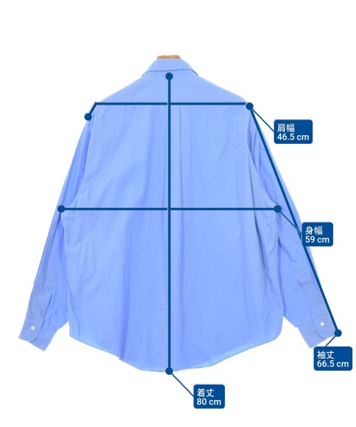 LE（エルイー）カジュアルシャツ 青 サイズ:2(M位) メンズ/2200671497293