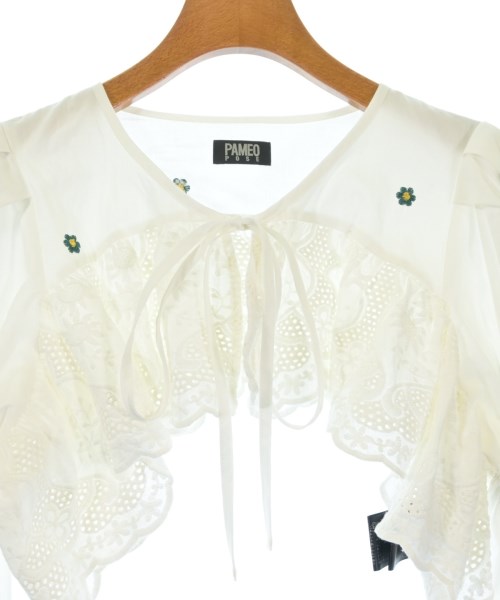 PAMEO POSE（パメオポーズ）ブラウス 白 サイズ:F レディース/2200622397184