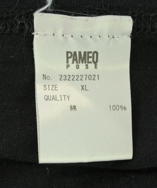 PAMEO POSE（パメオポーズ）Tシャツ・カットソー 黒 サイズ:XL レディース/2200709229056