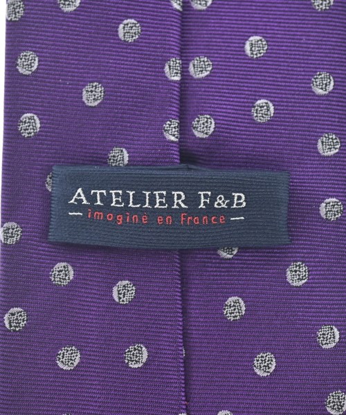 ATELIER F&B（アトリエエフアンドビー）ネクタイ 紫 サイズ:- メンズ/2200632135035