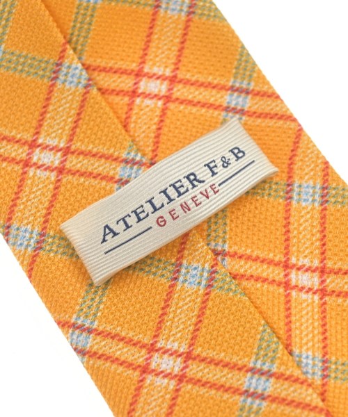 ATELIER F&B（アトリエエフアンドビー）ネクタイ 黄 サイズ:- メンズ/2200676871081