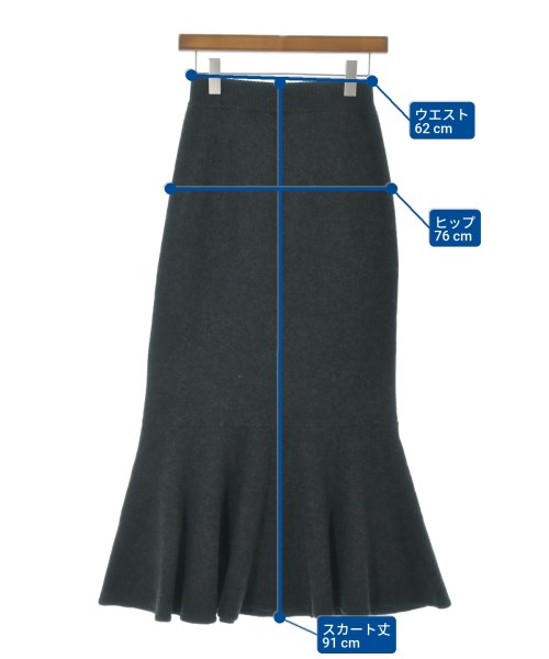 N.Jam（エヌジャム）ロング・マキシ丈スカート グレー サイズ:-(M位) レディース/2200640620035