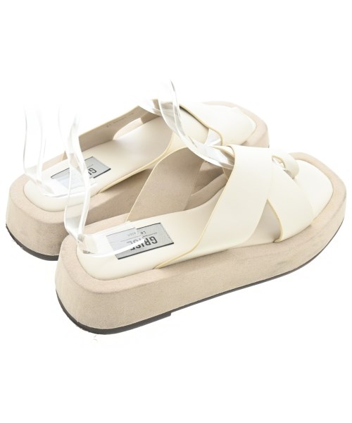 GRISE（グリーズ）サンダル 白 サイズ:L(24.5cm位) レディース/2200673842190