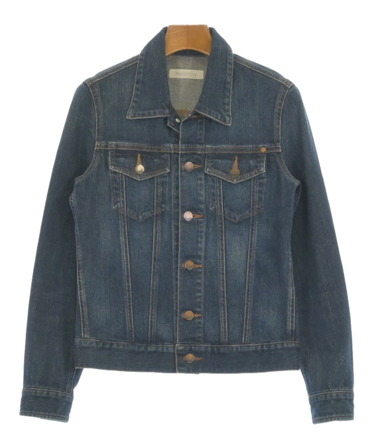 （ブランドロゴ）の人気ランキング Healthy DENIM（ヘルシーデニム）デニムジャケット 紺 サイズ:S Gジャン/デニムジャケット