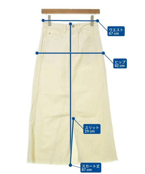 Healthy DENIM（ヘルシーデニム）ロング・マキシ丈スカート 白 サイズ:0(XS位) レディース/2200637146029