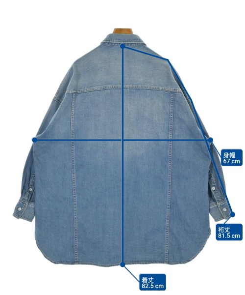 Healthy DENIM（ヘルシーデニム）カジュアルシャツ 青 サイズ:0(XS位) レディース/2200675163101