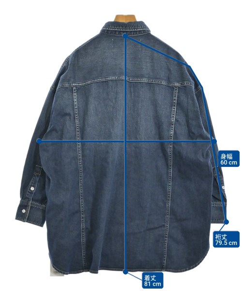 Healthy DENIM（ヘルシーデニム）カジュアルシャツ 紺 サイズ:1(S位) レディース/2200712569026
