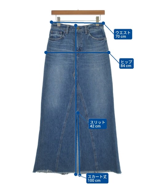 Healthy DENIM（ヘルシーデニム）ロング・マキシ丈スカート 紺 サイズ:M レディース/2200703602015