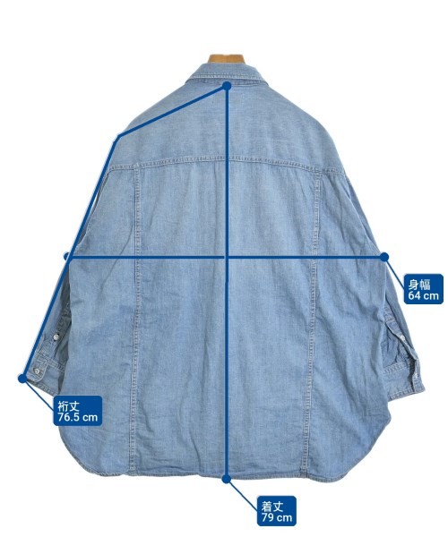 Healthy DENIM（ヘルシーデニム）カジュアルシャツ 青 サイズ:1(S位) レディース/2200691824079